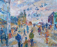 Vor dem Eingang zum Hauptbahnhof, 2024