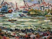 Die Elbe bei Altona, 2024