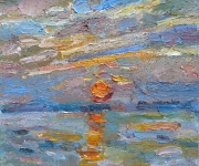 Sonnenuntergang über der Flensburger Förde, 2018