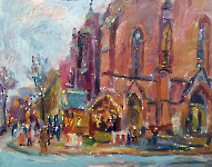 Petrikirche vor Weihnachten, 2023