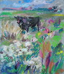Stier auf der Wiese, Morsum, 2023