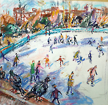 Eisbahn mit Tauben, 2023