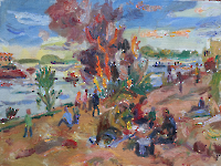 Osterfeuer in Blankenese 3, 2025